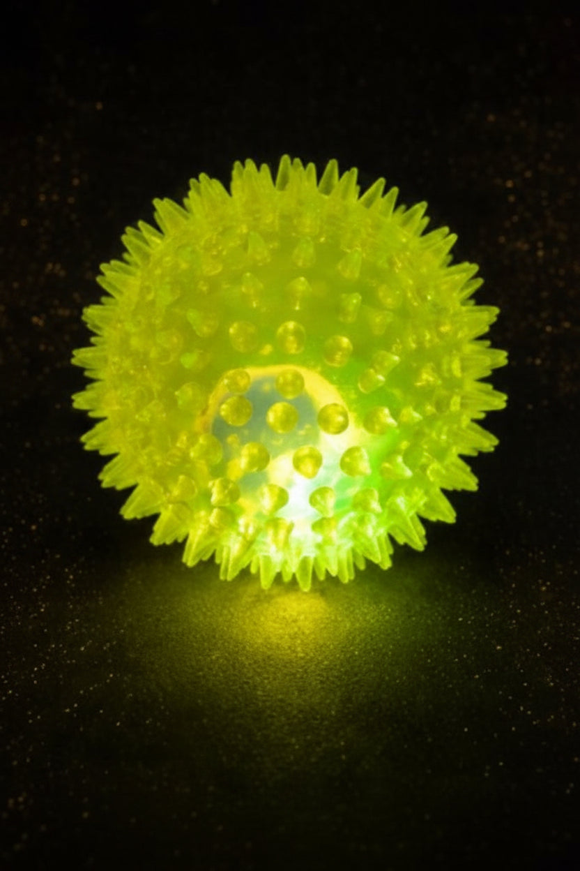 LED Hundeball mit Noppen – Leuchtendes Kauspielzeug