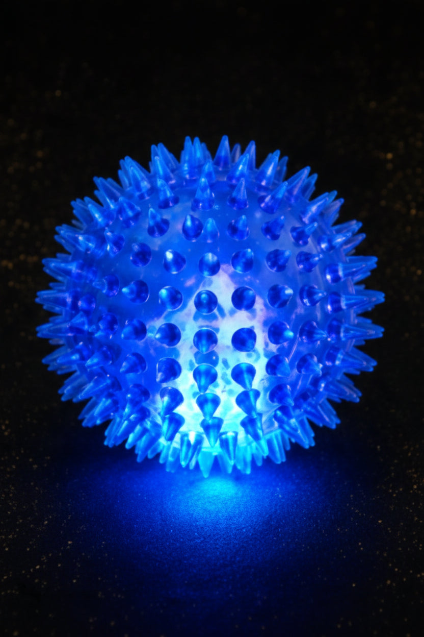LED Hundeball mit Noppen – Leuchtendes Kauspielzeug
