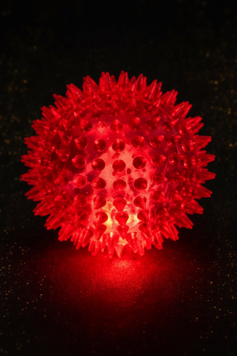 LED Hundeball mit Noppen – Leuchtendes Kauspielzeug