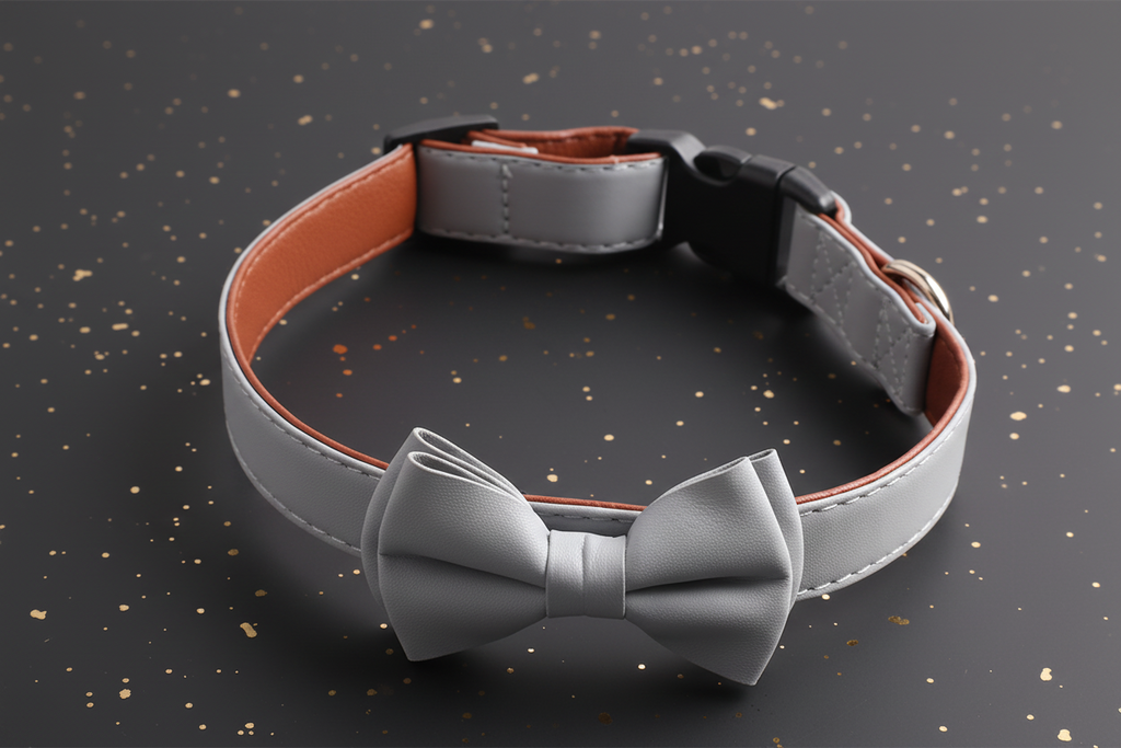 Elegantes Hundehalsband mit Leine & Schleife | Zampa King