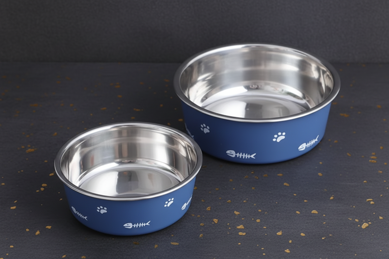 Edelstahl Futternapf für Hunde & Katzen