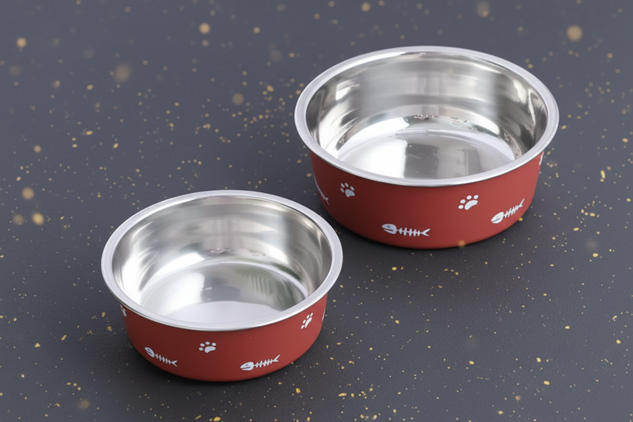 Edelstahl Futternapf für Hunde & Katzen
