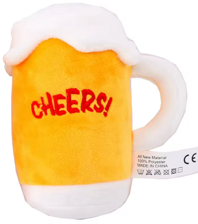 Plüschspielzeug Bier