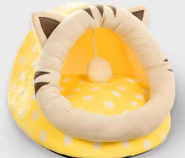 Kuscheliges Katzen- und Hundebett in Tigerform