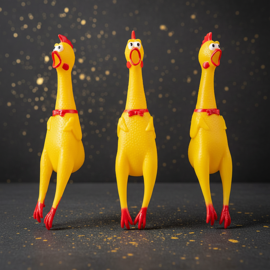 Quietschendes Huhn – Lustig & Robust