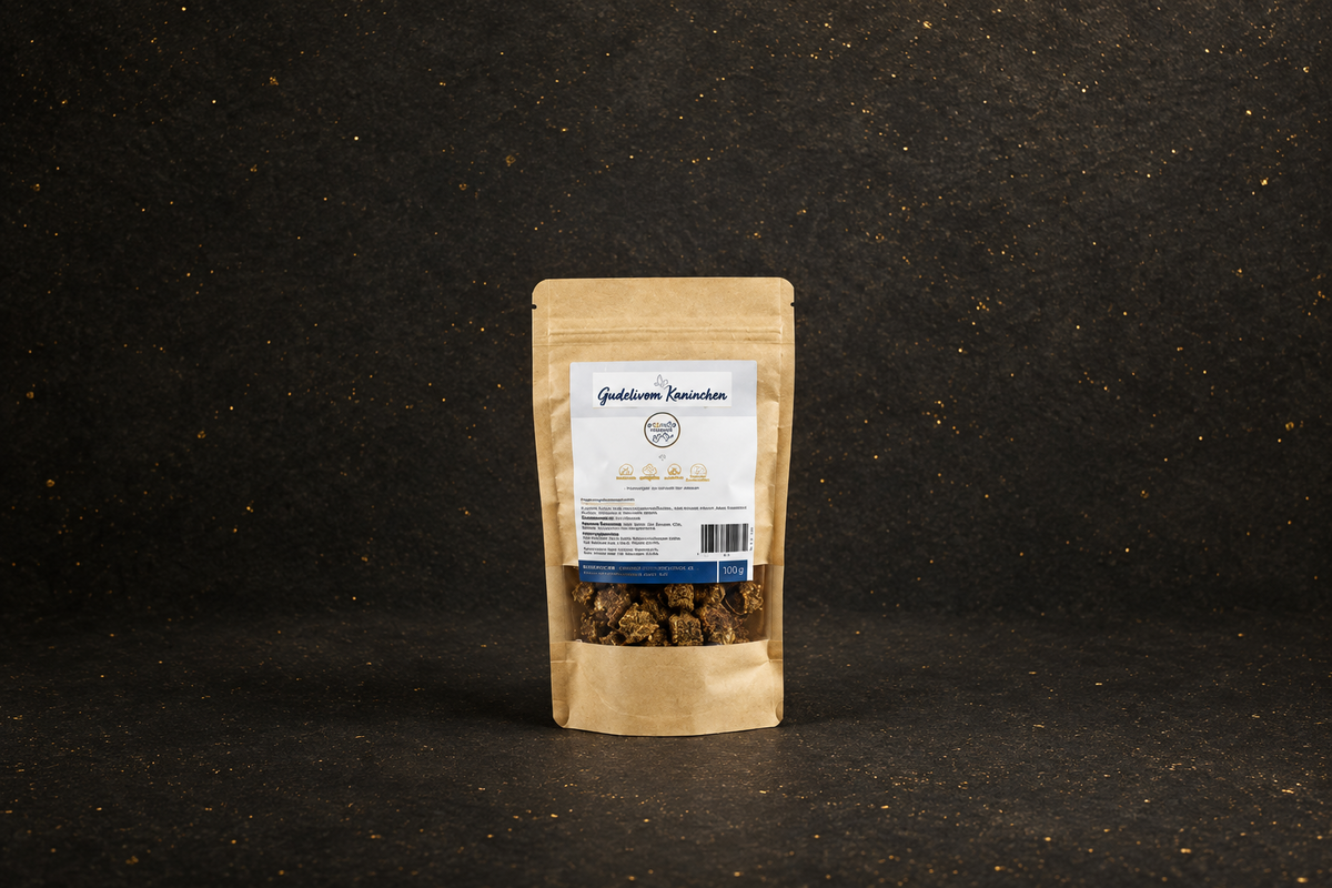 Gudeli vom Kaninchen 150g – Monoprotein Hundeleckerlis