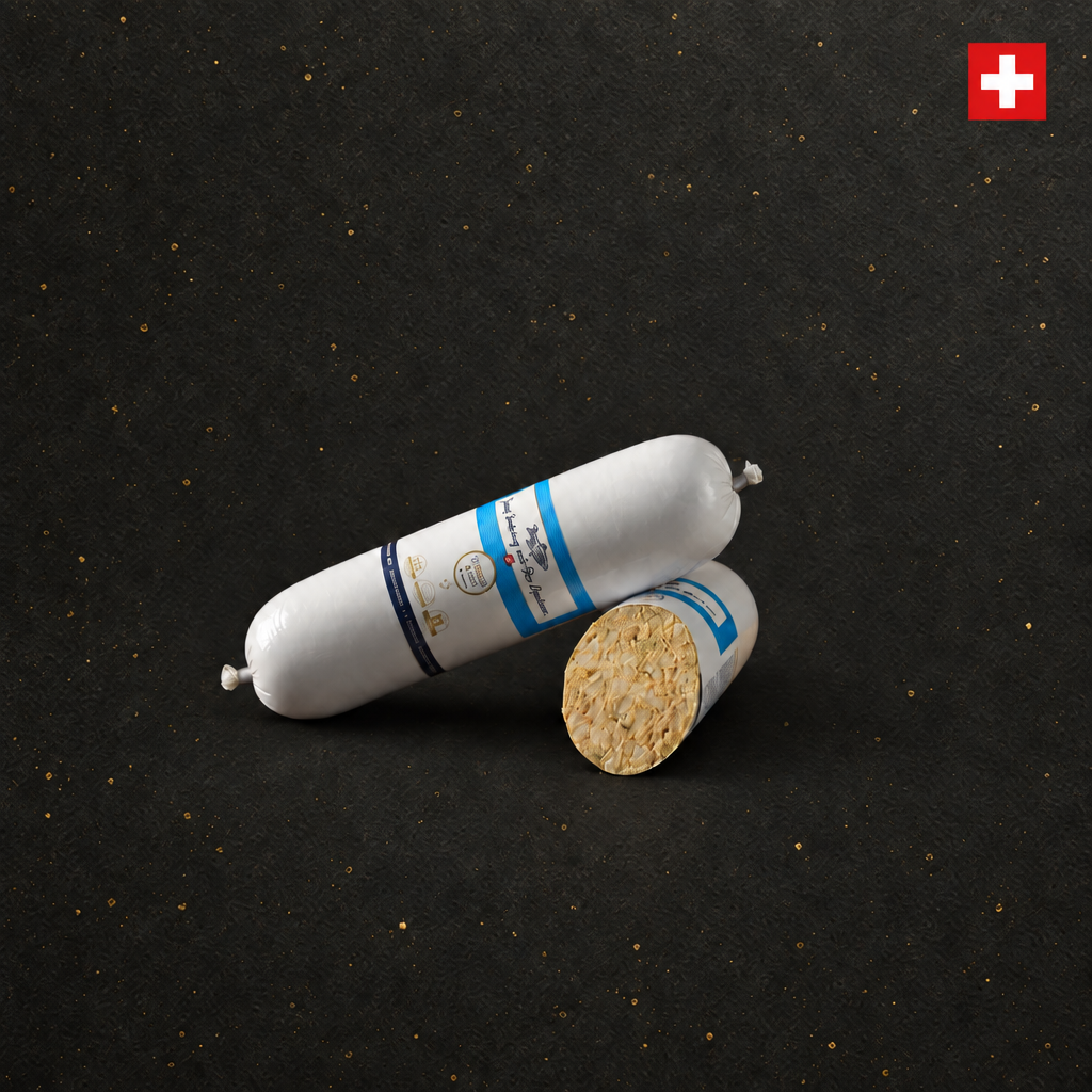 Swiss Saibling mit Bio Kastanien 400g – Fleischwurst für Katzen