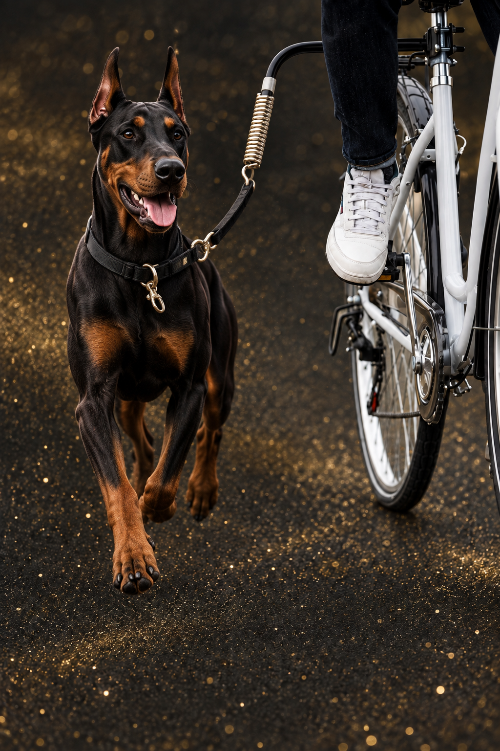Biker Set de Luxe – Fahrrad-Abstandhalter für Hunde