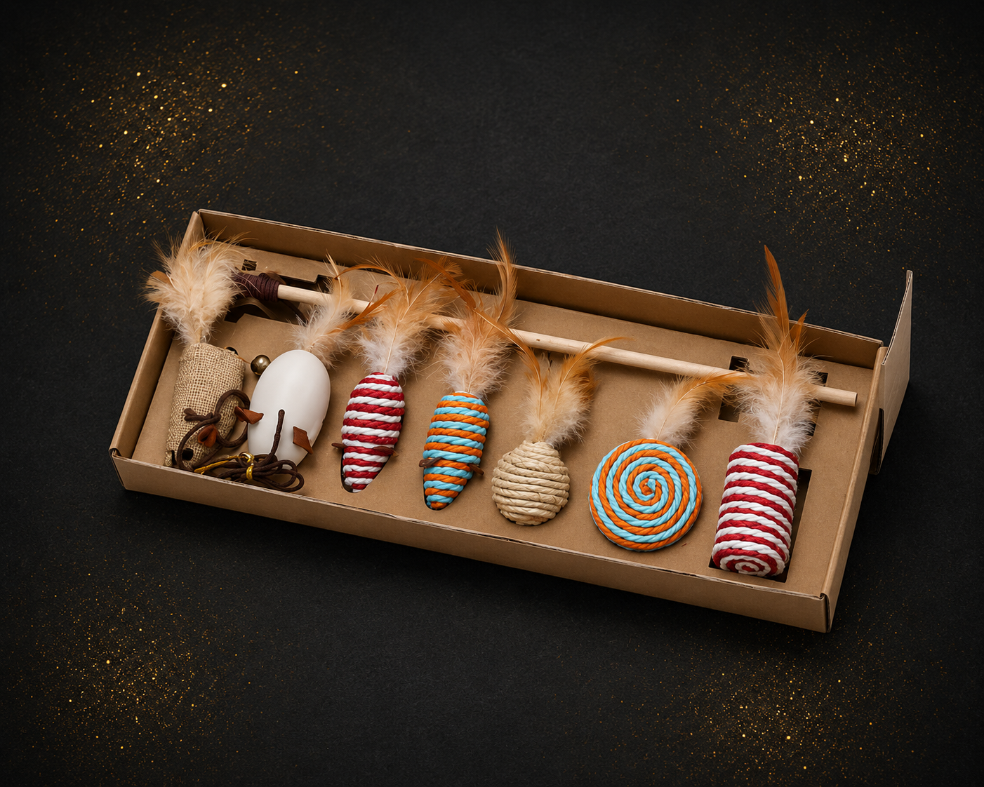 Katzen Spielzeug Set – Verschiedene Spielzeuge