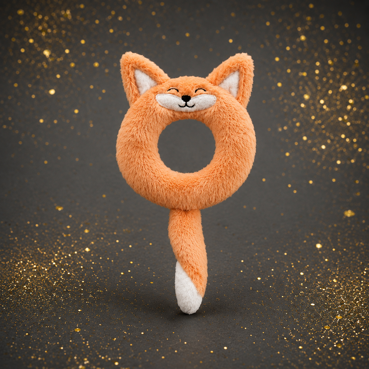 Plüsch Hundespielzeug mit Ring & Sound – Kuschelig & Interaktiv