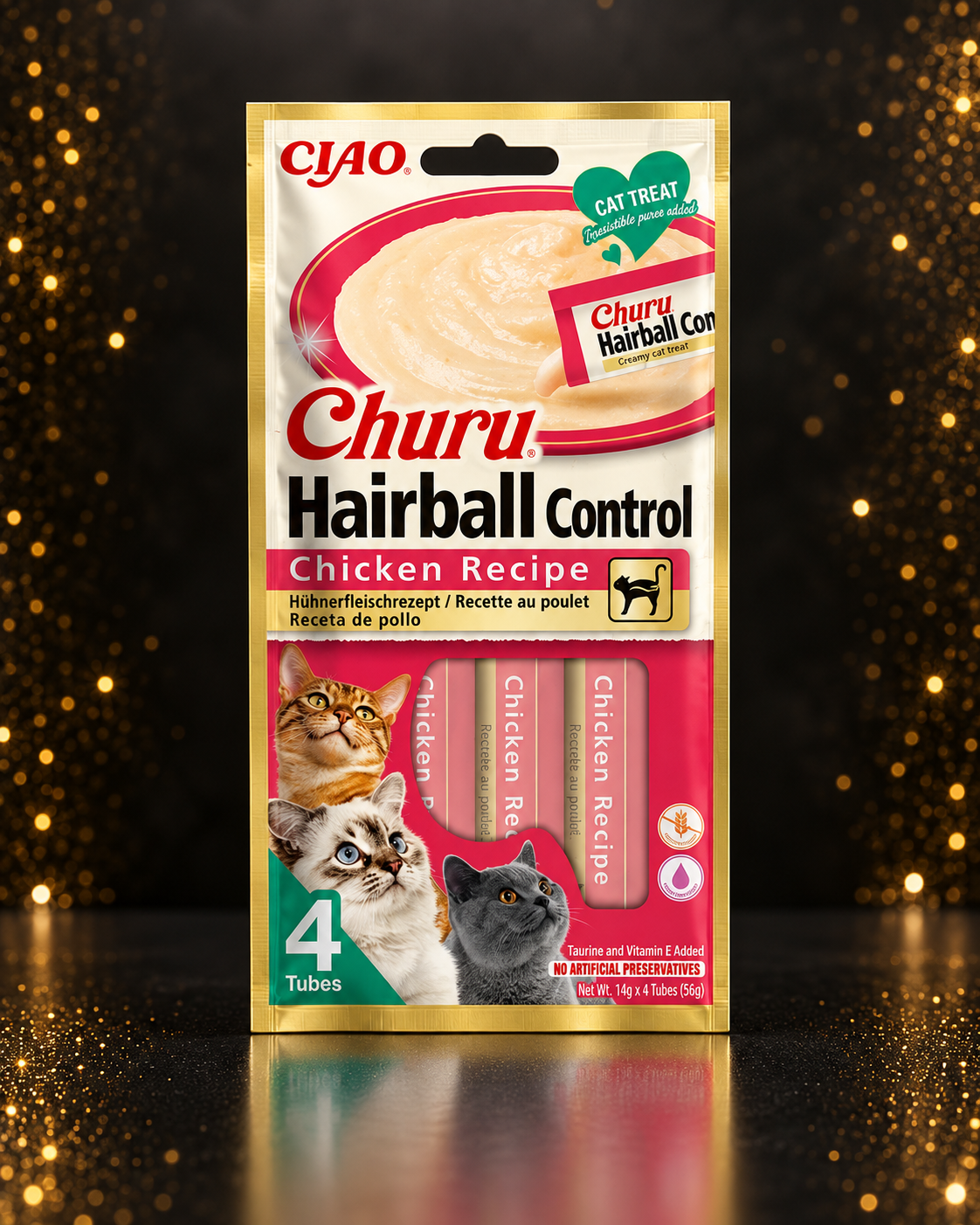 Churu Hairball Control Püree Huhn – 56 g
