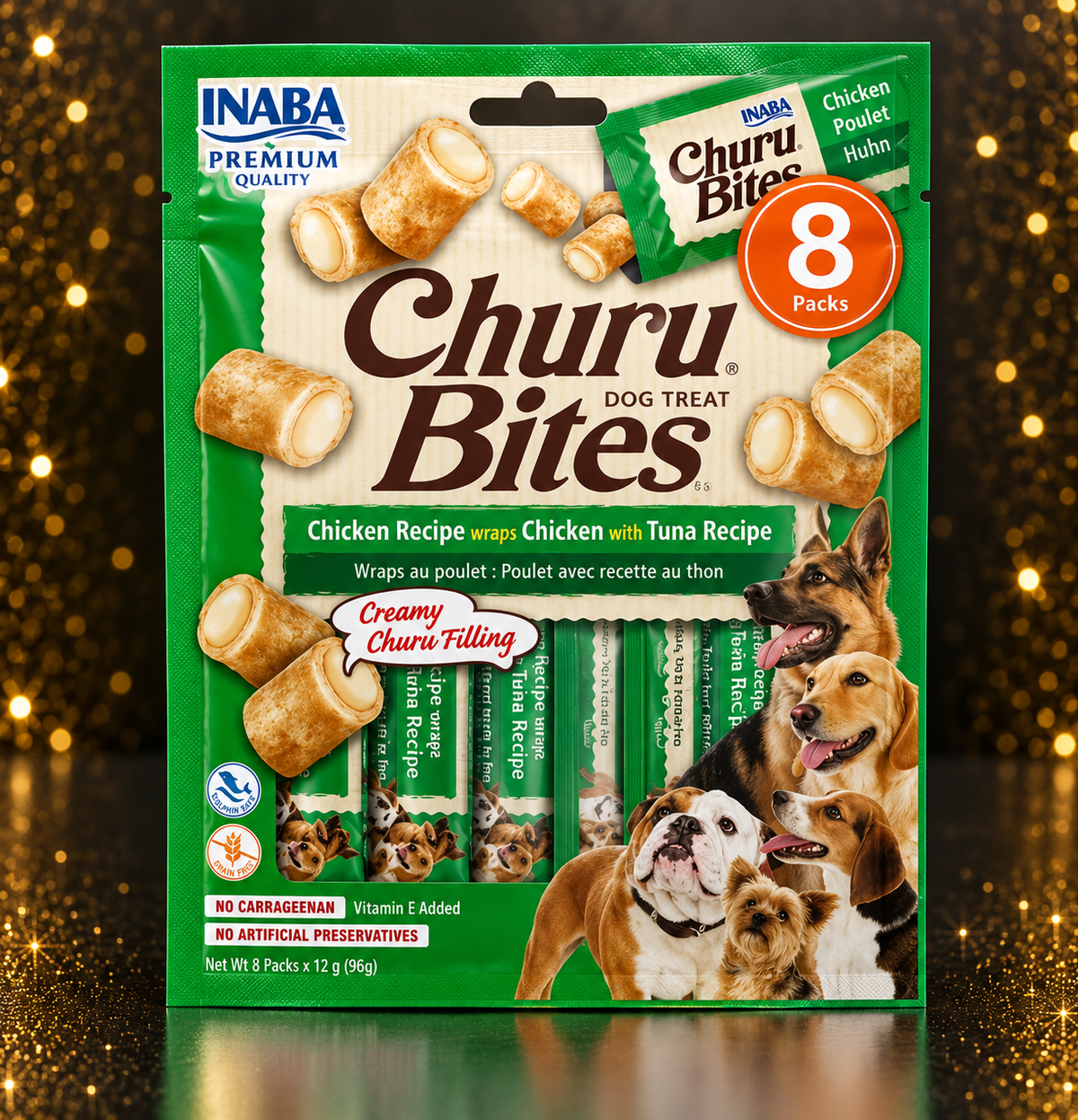 Churu Bites für Hunde Huhn & Thunfisch – 12 g