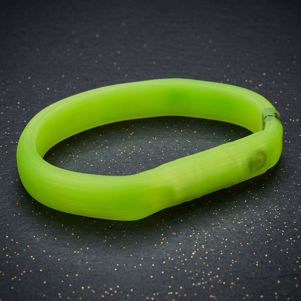 Flash Leuchtband USB (M–L: 50 cm / 17 mm) – Grün