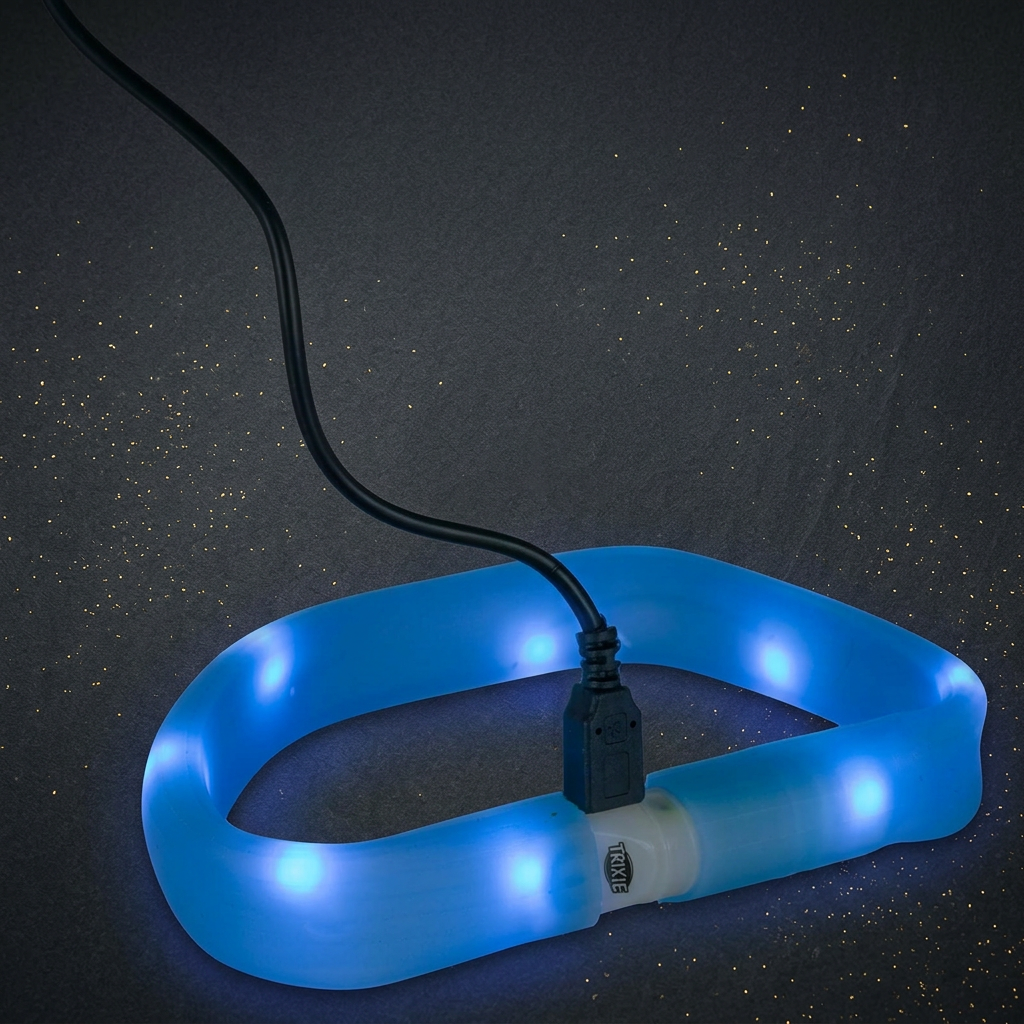 Flash Leuchtband USB (M–L: 50 cm / 17 mm) – Grün
