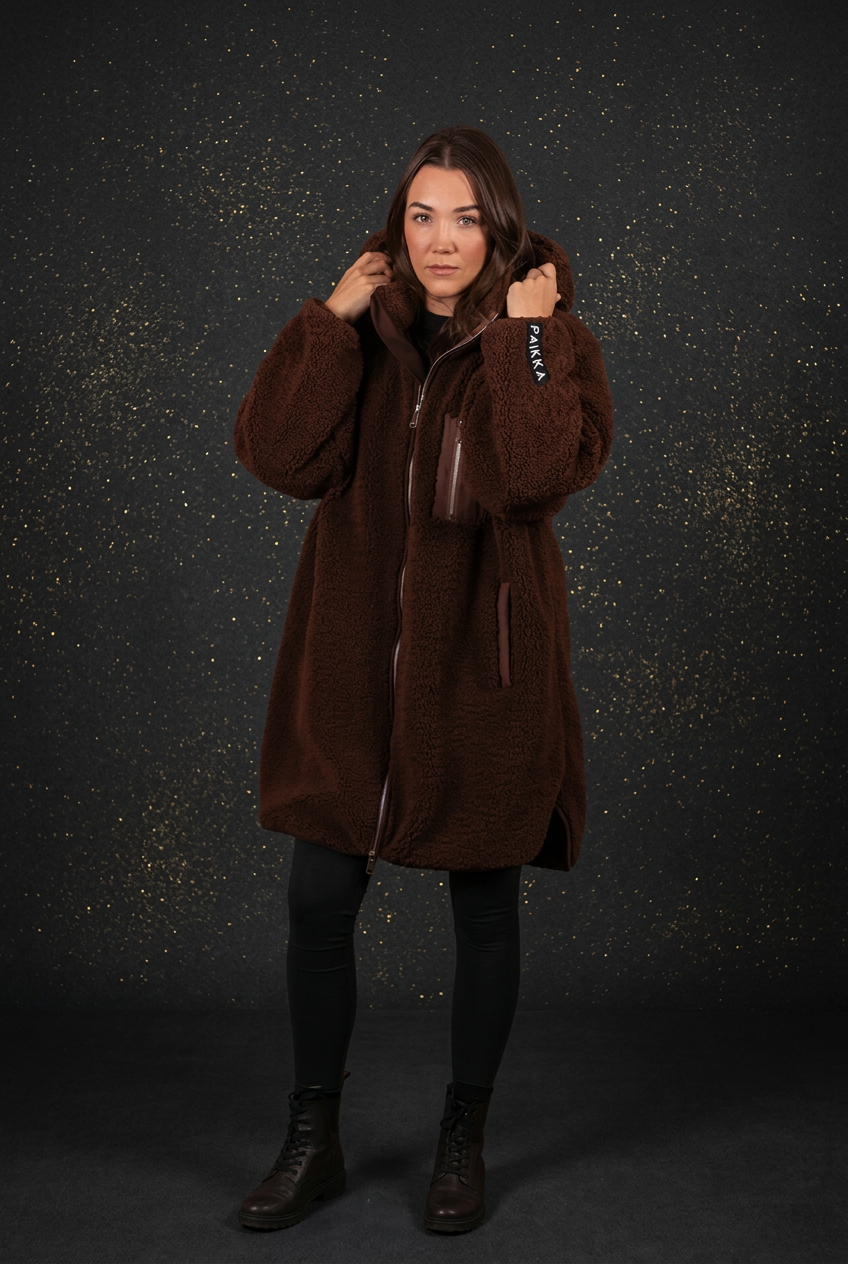 PAIKKA Human Sherpa Jacke SUMU – Chocolate