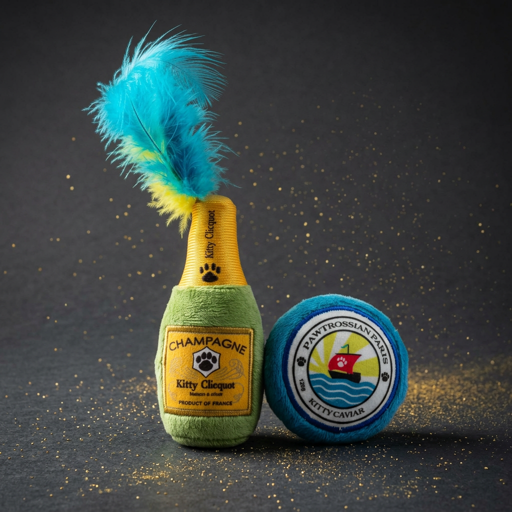 Haute Diggity Dog Kitty Clicquot Champagner & Kaviar Katzen-Spielset