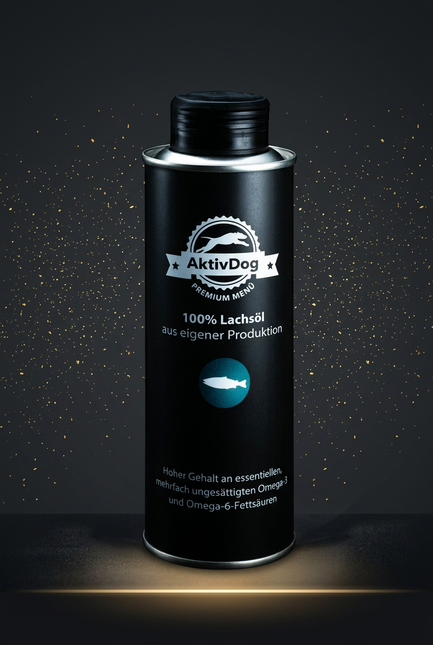 AktivDog Schweizer Lachsöl 250ml – Reines Naturöl für gesunde Haut & glänzendes Fell