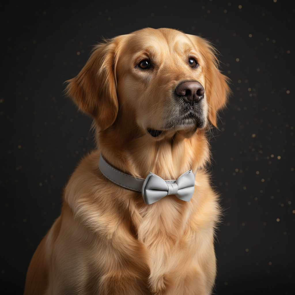 Elegantes Hundehalsband mit Leine & Schleife | Zampa King