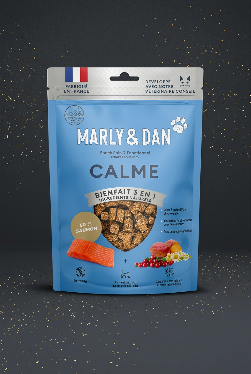 Marly & Dan Calme Chat – Beruhigungs-Snacks für Katzen