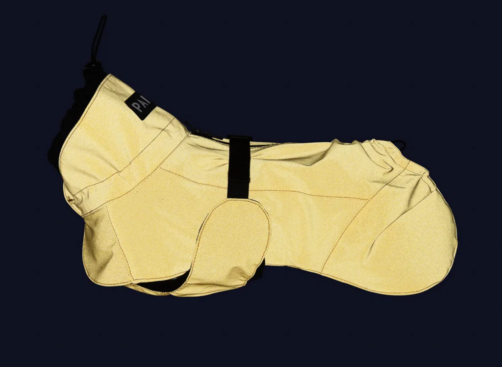 PAIKKA Visibility Hunderegenmantel – Gelb