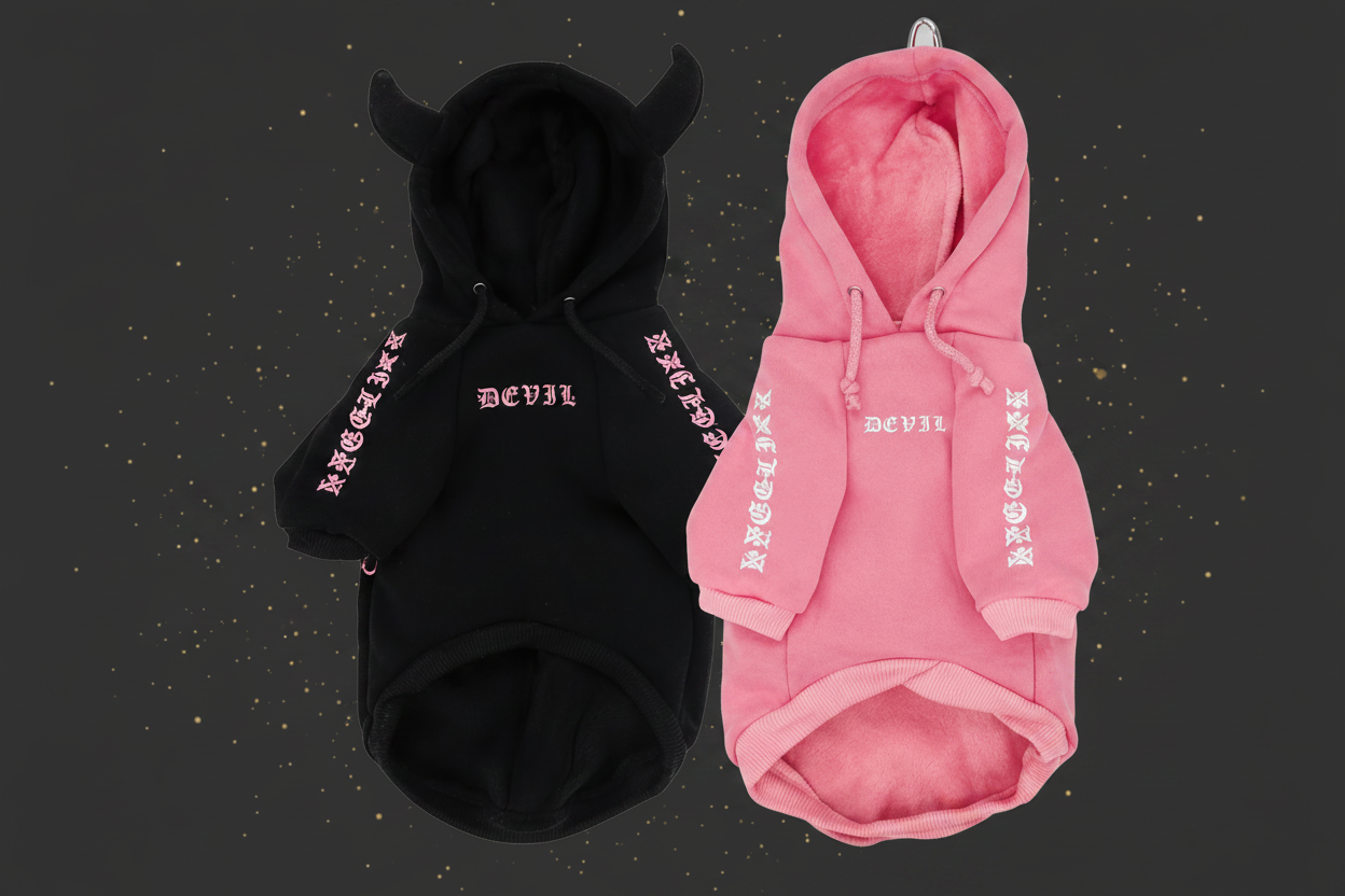 Kuscheliger Haustier-Hoodie mit Kapuze – Süsser Pullover für Hunde & Katzen (XS-XL)