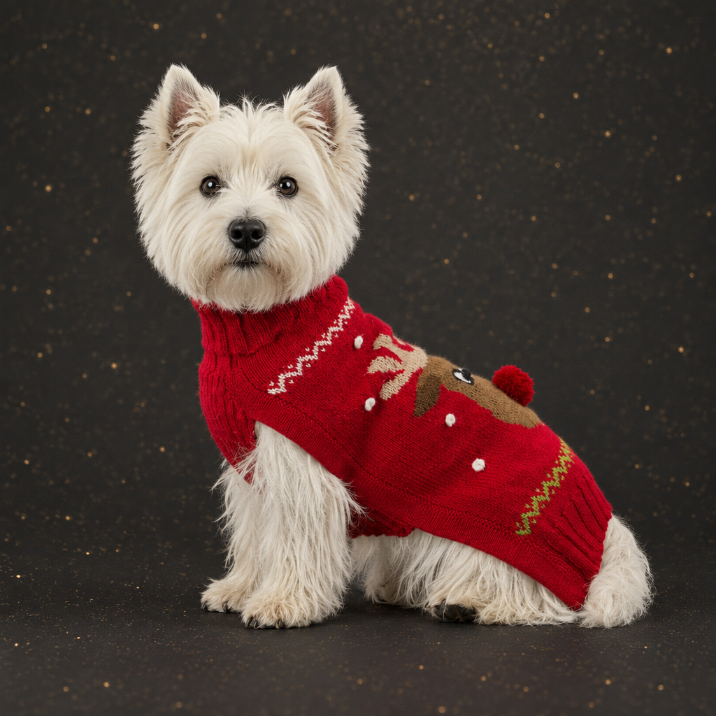 Alqo Wasi – Red Rudolph Alpaka Hundepullover