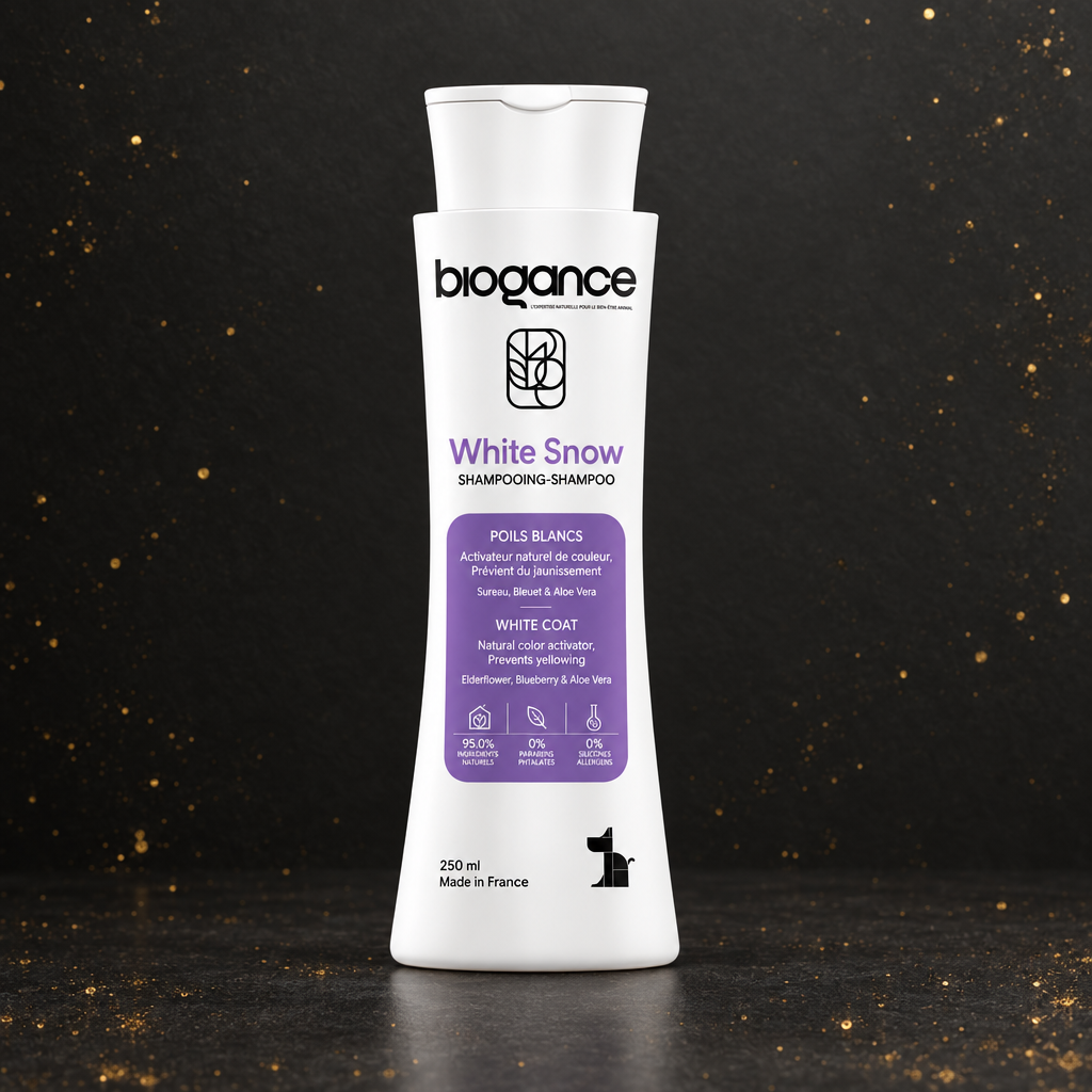 Biogance Fell Weiss Shampoo für Hunde & Katzen – 250 ml
