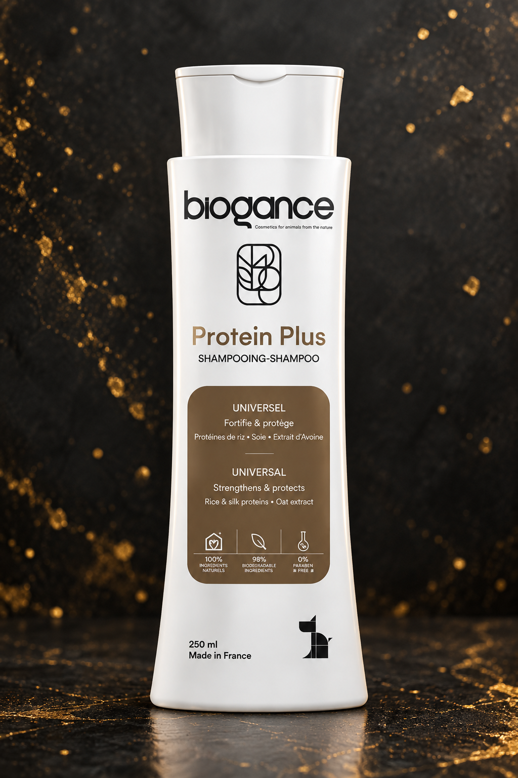 Biogance Protein Plus Shampoo für Hunde & Katzen – 250 ml