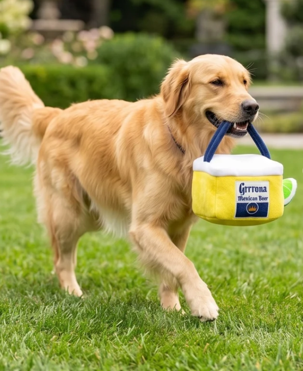 Grrrona Cooler Interaktives Hundespielzeug – Versteckspiel mit 3 Mini-Spielzeugen