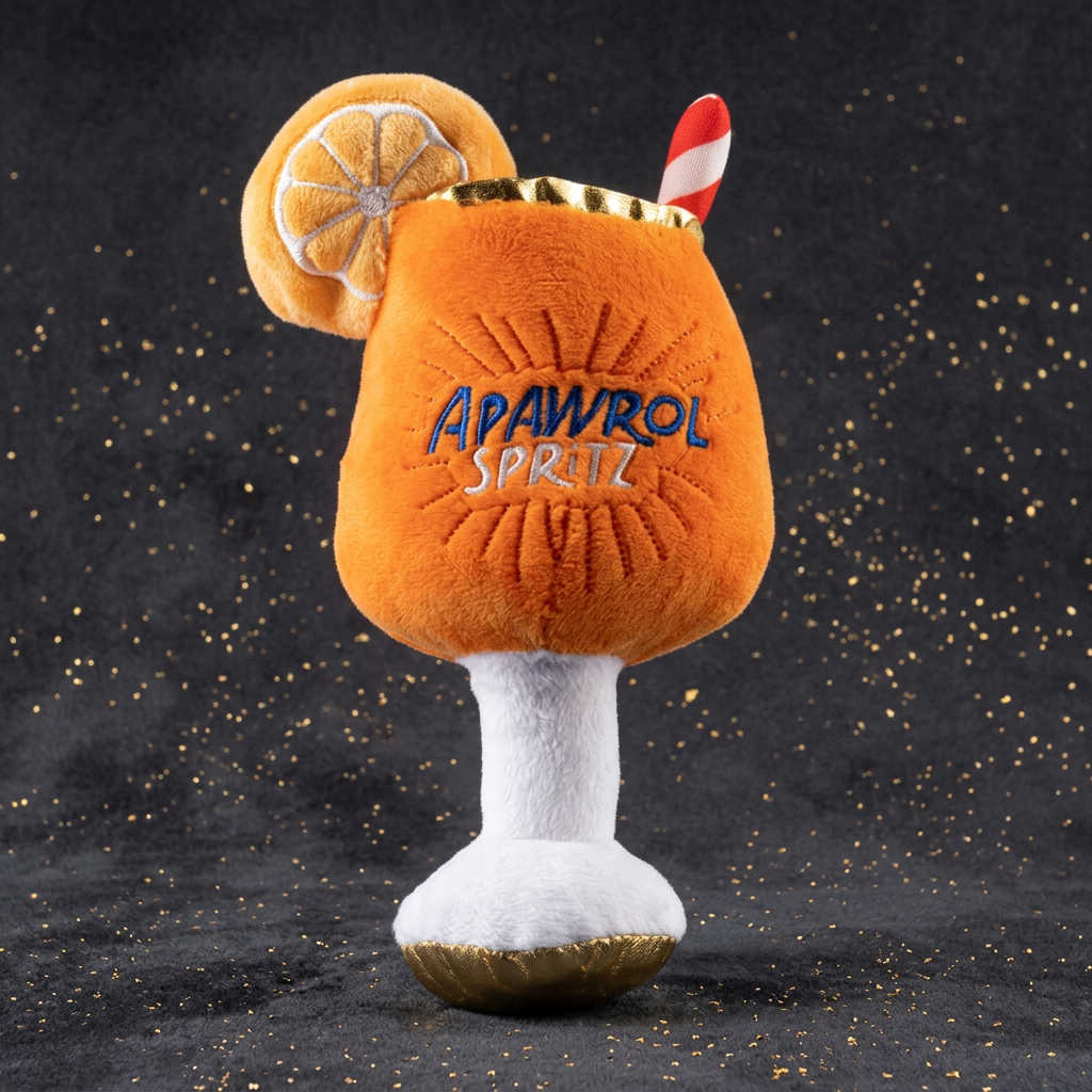 Apawrol Spritz Plüsch-Hundespielzeug mit Quietscher & Knistereffekt
