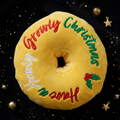 Puppermint Donut Weihnachts-Hundespielzeug mit Quietscher