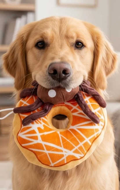 Spider Donut Halloween-Hundespielzeug