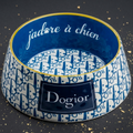 Dogior Hundenapf – Blaues Monogramm | Medium