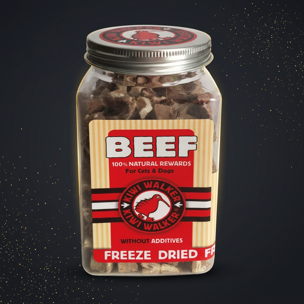 KIWI WALKER Beef – Gefriergetrocknete Rinder-Leckerlis (Cats & Dogs)