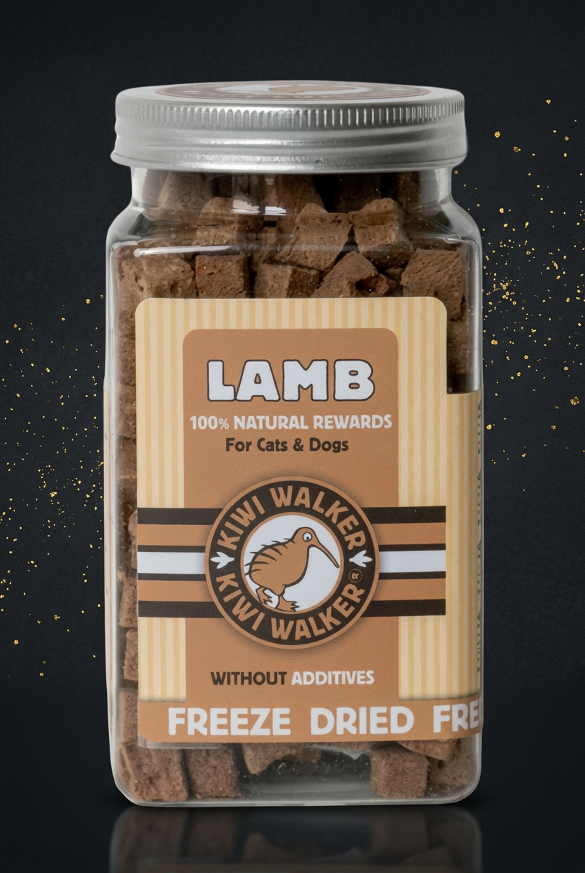 KIWI WALKER Gefriergetrocknete Leckerlis mit Lamm – 90 g