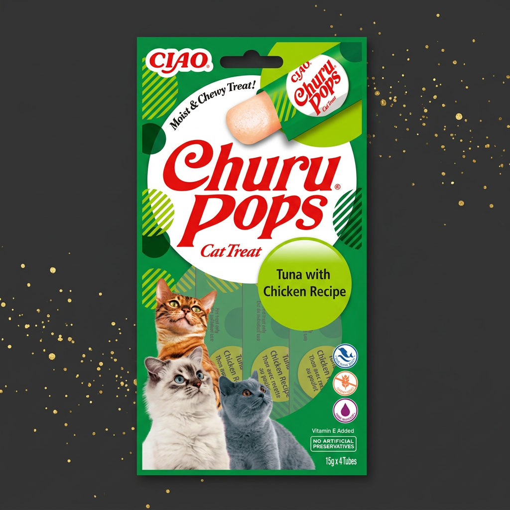 INABA CHURU Pops Thunfisch & Huhn – Katzensnack