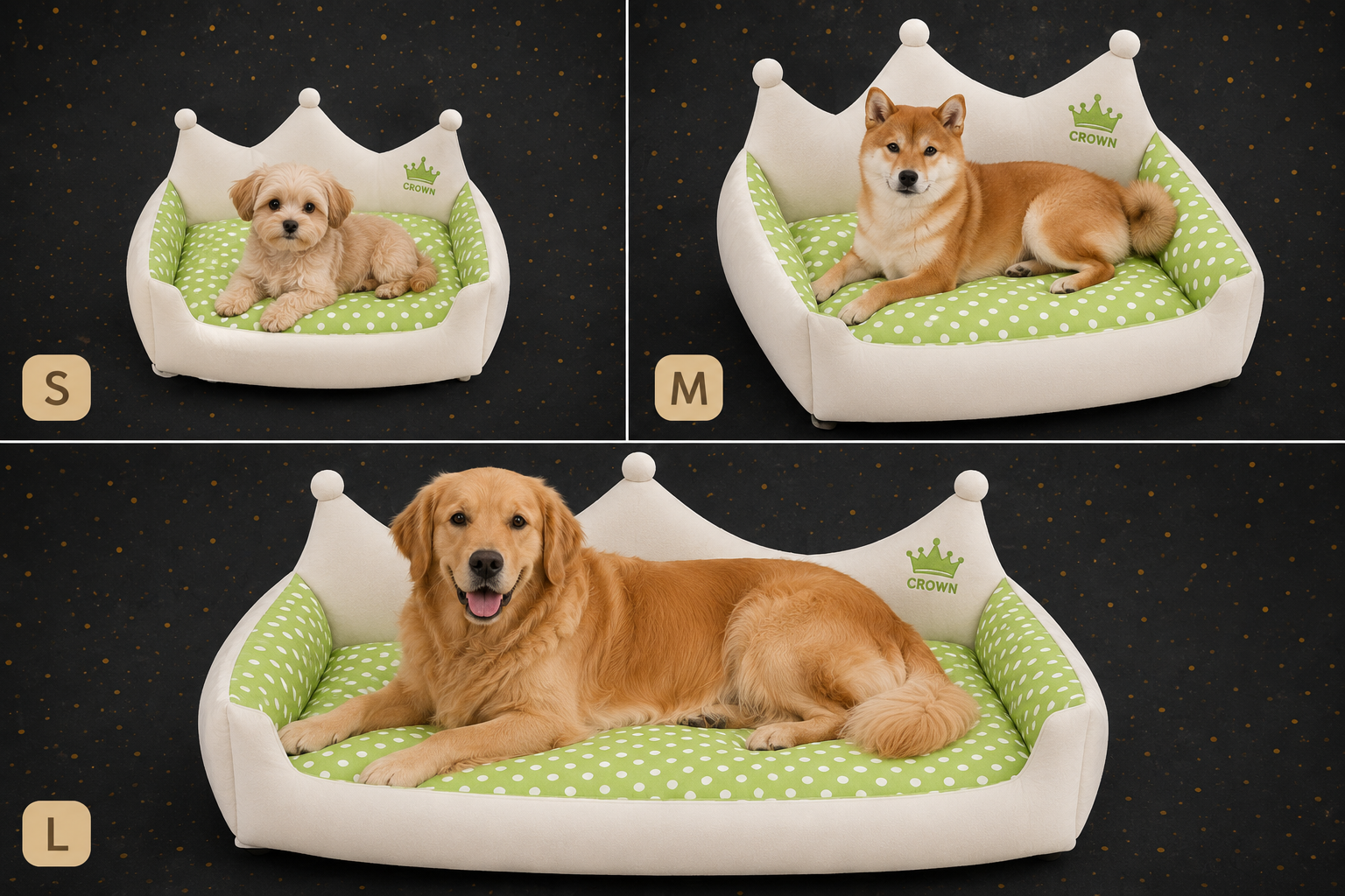 Haustierbett Crown für Hunde & Katzen | Zampa King
