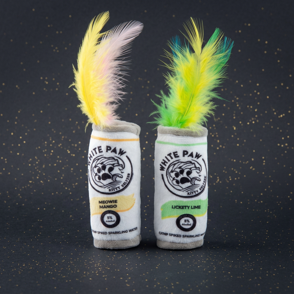 Haute Diggity Dog White Paw Mango & Lime Katzenspielzeug (2er-Set)