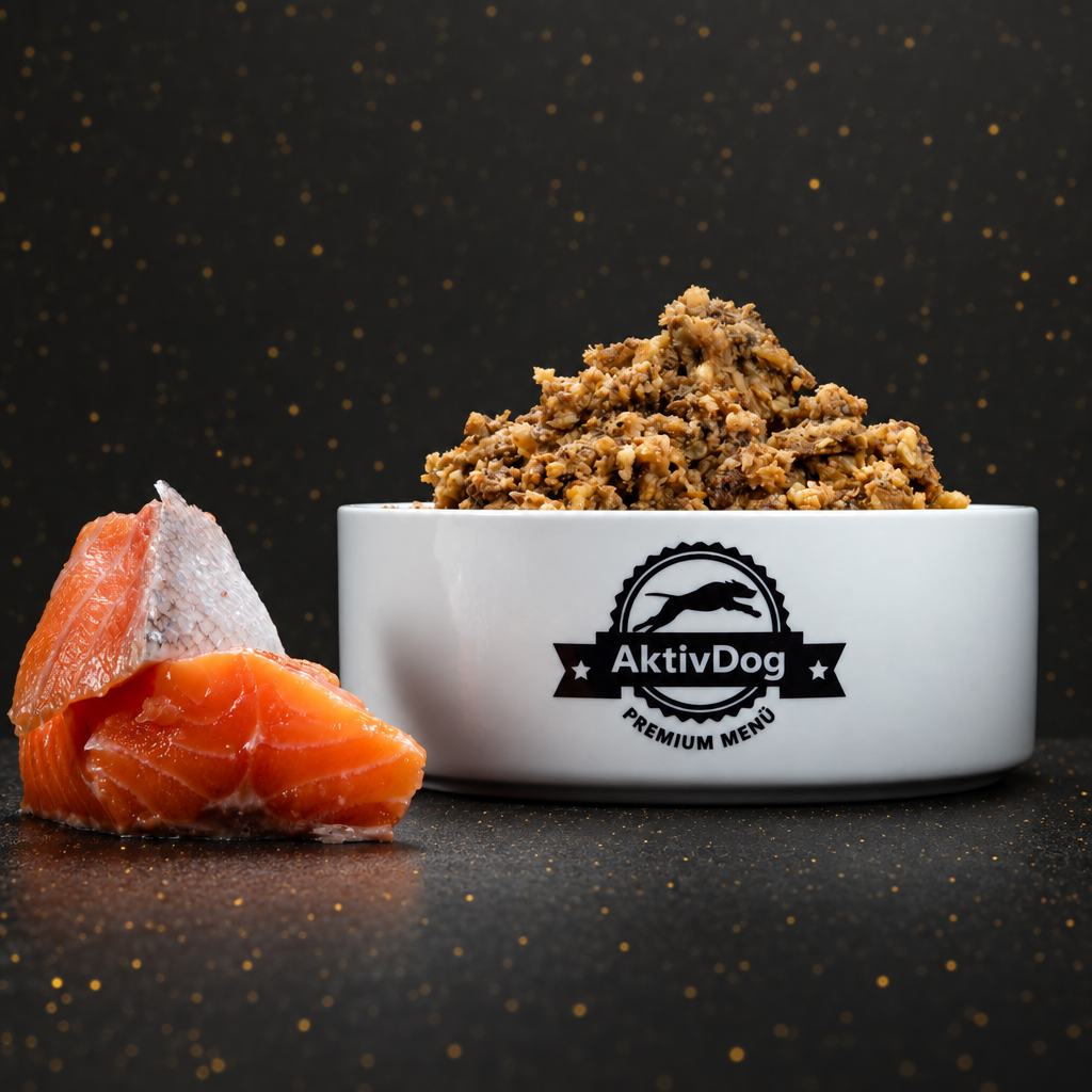 AktivDog Premium Menü Lachs mit Pastinaken (500 g Gefäss)