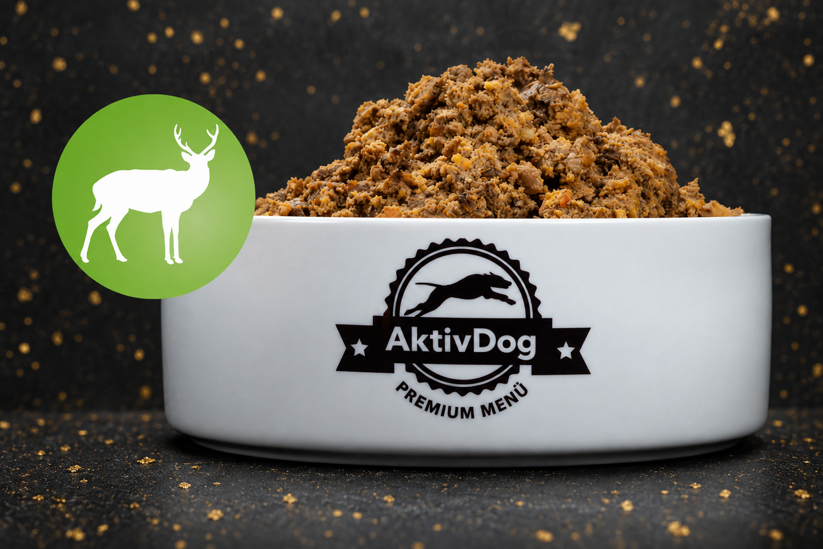 AktivDog Premium Menü Rotwild mit Buchweizen (500 g Gefäss)
